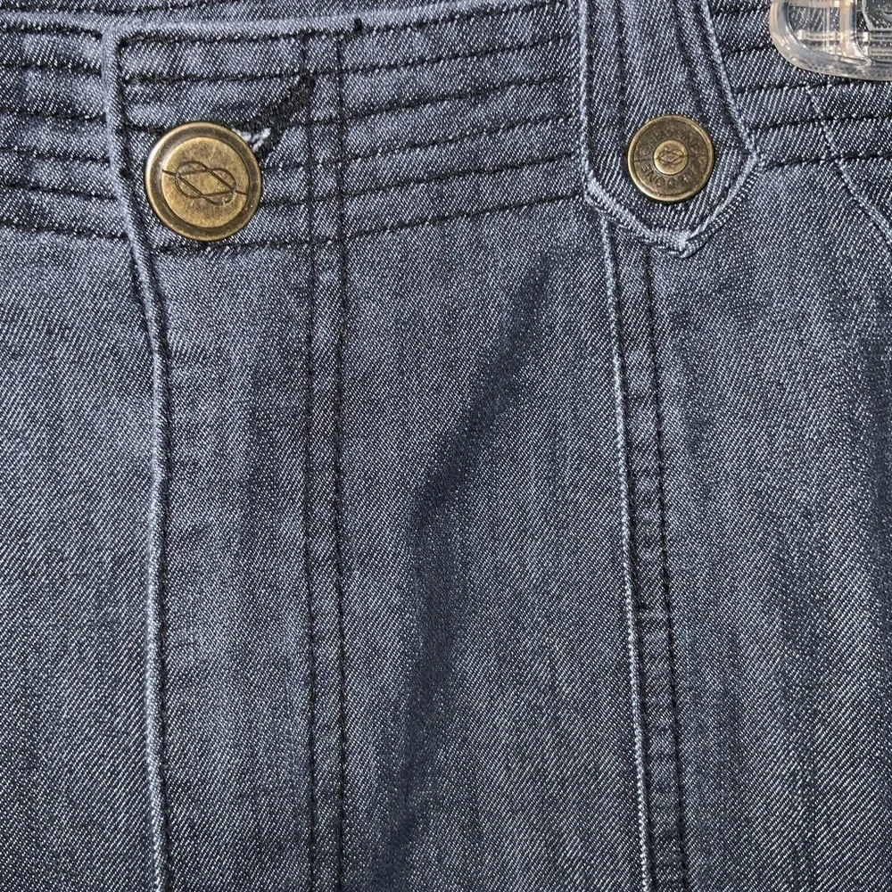 Stitch Fix One 5 One Blue Denim Bermudas Knee Length Mid Rise Shorts Size 14
